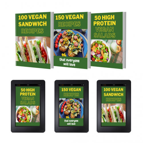 300 Vegan/Plant Based Recipe Cook Book E-books